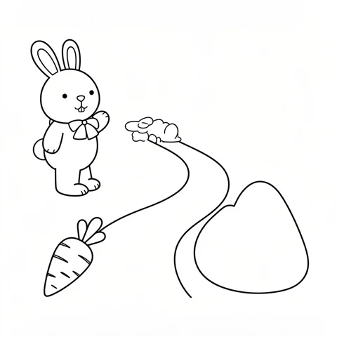 Generated animal garden coloring page example
